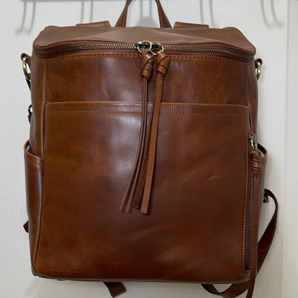 Azaria luxe la mere original leather diaper bag